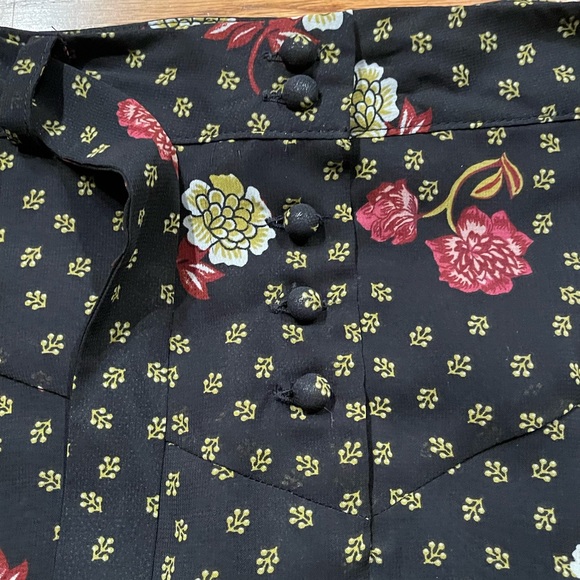 Loft Button Detail Skirt - Picture 3 of 7